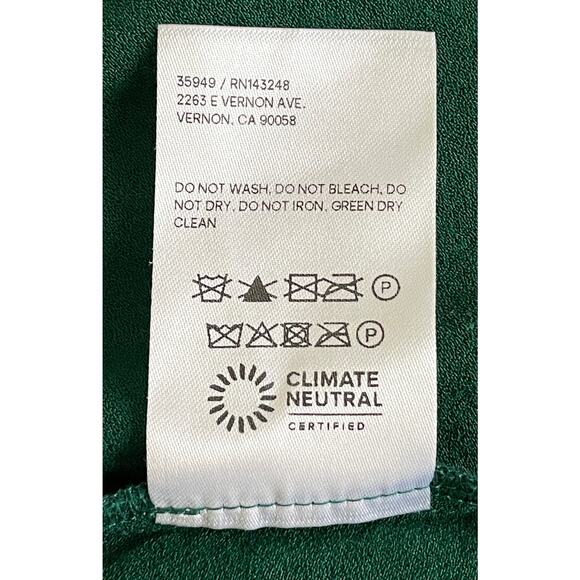 Reformation Baxley Midi Dress Emerald Green Size 8 Holiday Party Formal Wedding - Picture 15 of 16